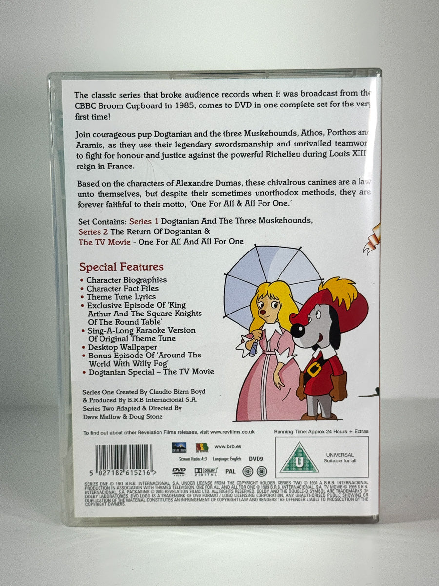 Bakside av cover til The Complete Adventures of Dogtanian – Collector’s Set, brukt original DVD hos Brukbar Film