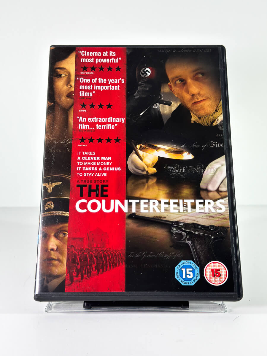 Forside av cover til The Counterfeiters på DVD