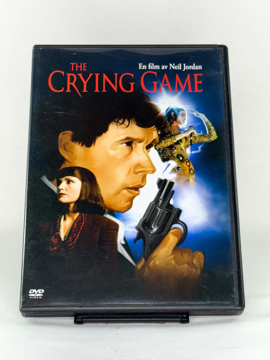 Forside av DVD-cover til The Crying Game – Neil Jordans prisbelønte drama med en sjokkerende twist, brukt film hos Brukbar Film