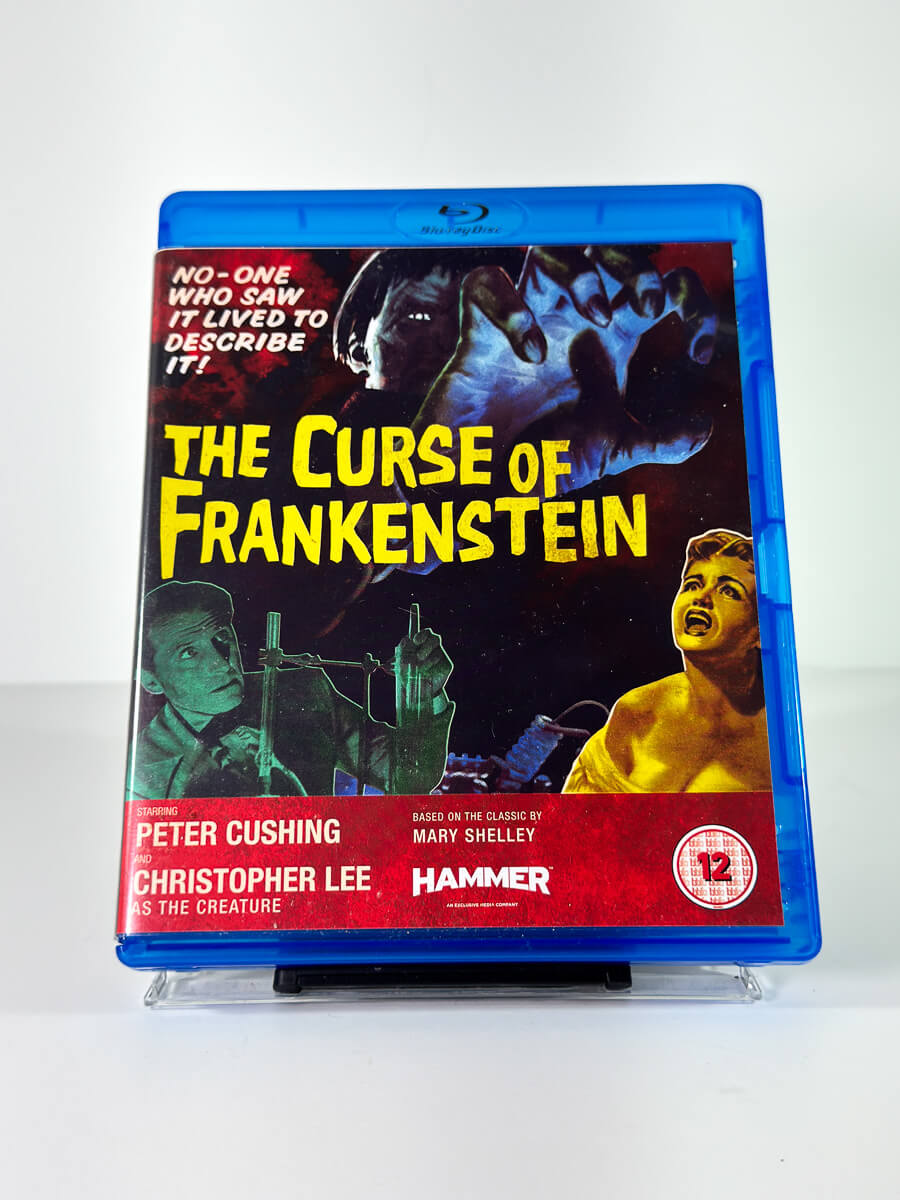 Forside av cover til The Curse of Frankenstein på Blu-ray