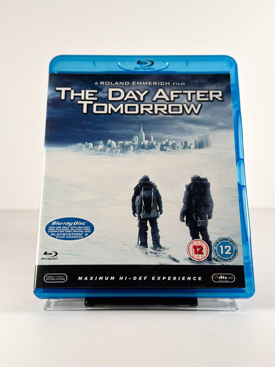 Forside av cover til The Day After Tomorrow på Blu-ray