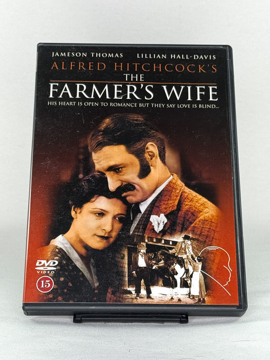 Brukt DVD-film The Farmer’s Wife – forside av filmcover, tidlig Hitchcock-romantisk drama hos Brukbar Film.