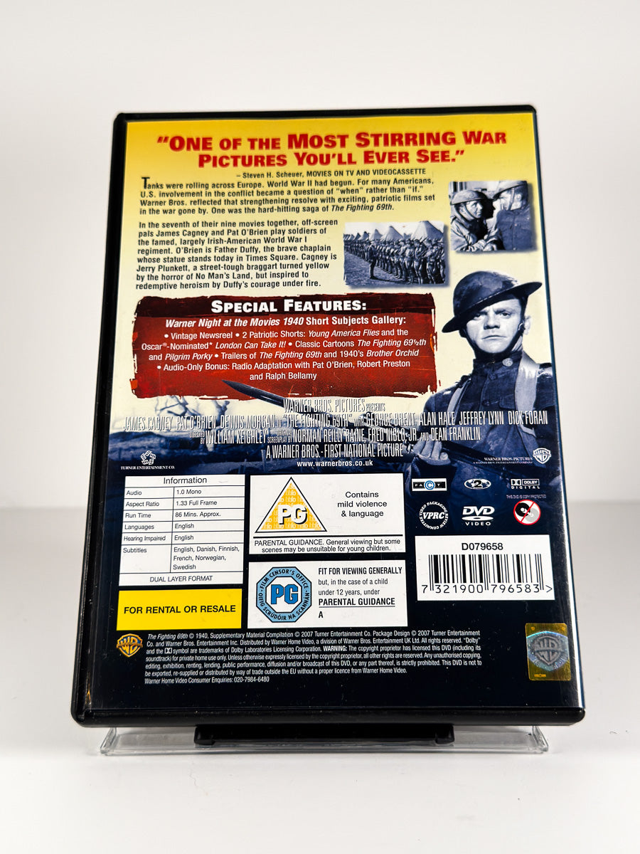 Bakside av cover til The Fighting 69th på DVD