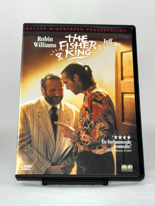 Forside av DVD-cover til The Fisher King – brukt komediedrama på DVD, forside fra Brukbar Film