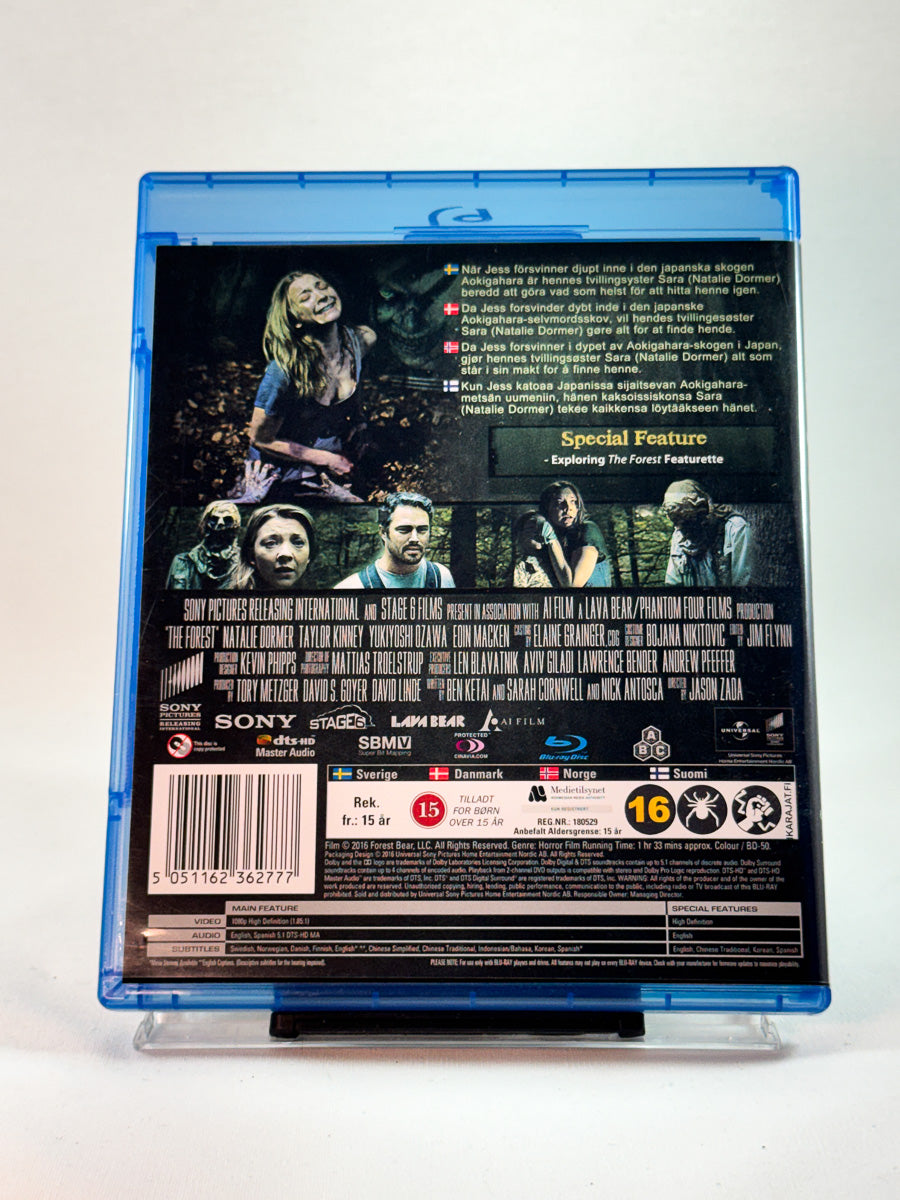 Bakside av cover til The Forest, brukt Blu-ray hos Brukbar Film