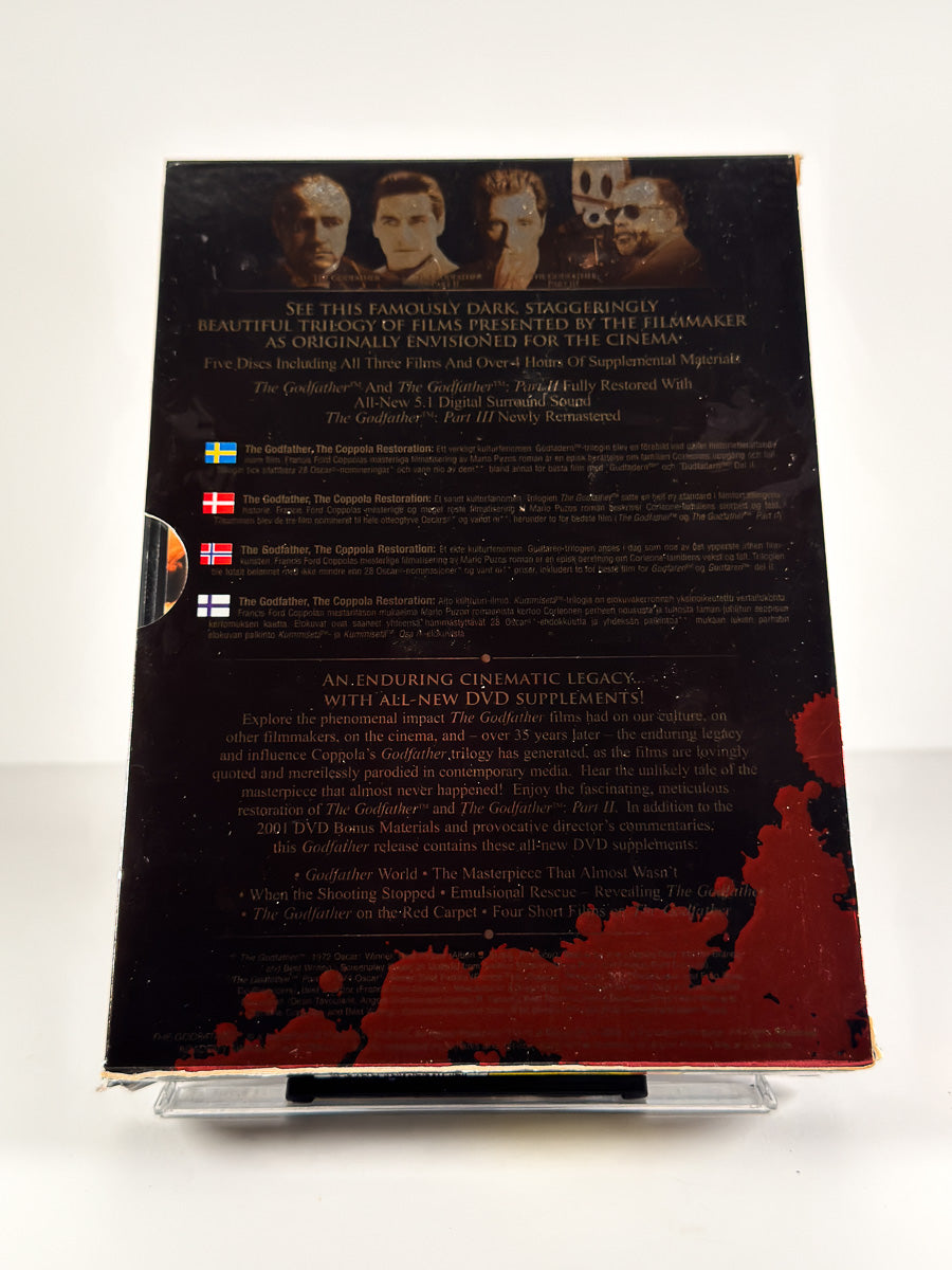 Bakside av cover til The Godfather: The Coppola Restoration på DVD