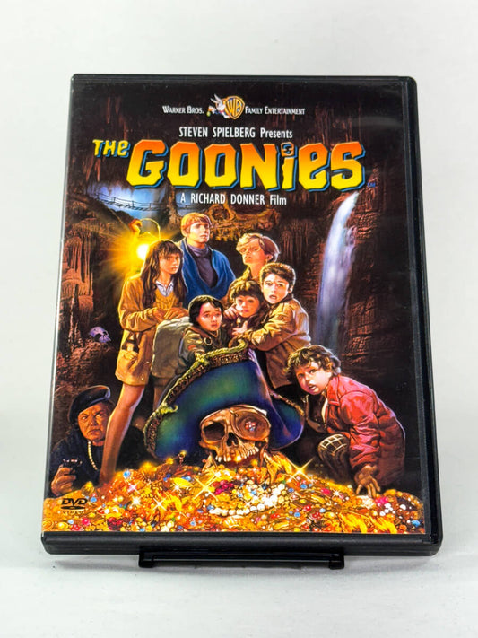 DVD-forside til filmen The Goonies
Originalt cover brukt for produktbilde i nettbutikken Brukbar Film