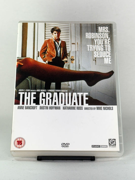DVD-cover-forside til filmen The Graduate (Manndomsprøven) – Brukt DVD fra nettbutikken Brukbar Film