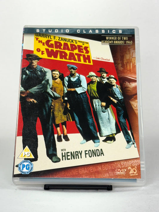 Brukt DVD-film The Grapes of Wrath – forside av filmcover, klassiker på DVD tilgjengelig hos Brukbar Film