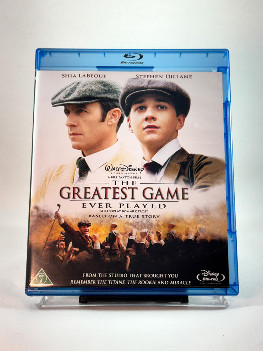 Forside av cover til The Greatest Game Ever Played, bruktfilm på Blu-ray hos Brukbar Film