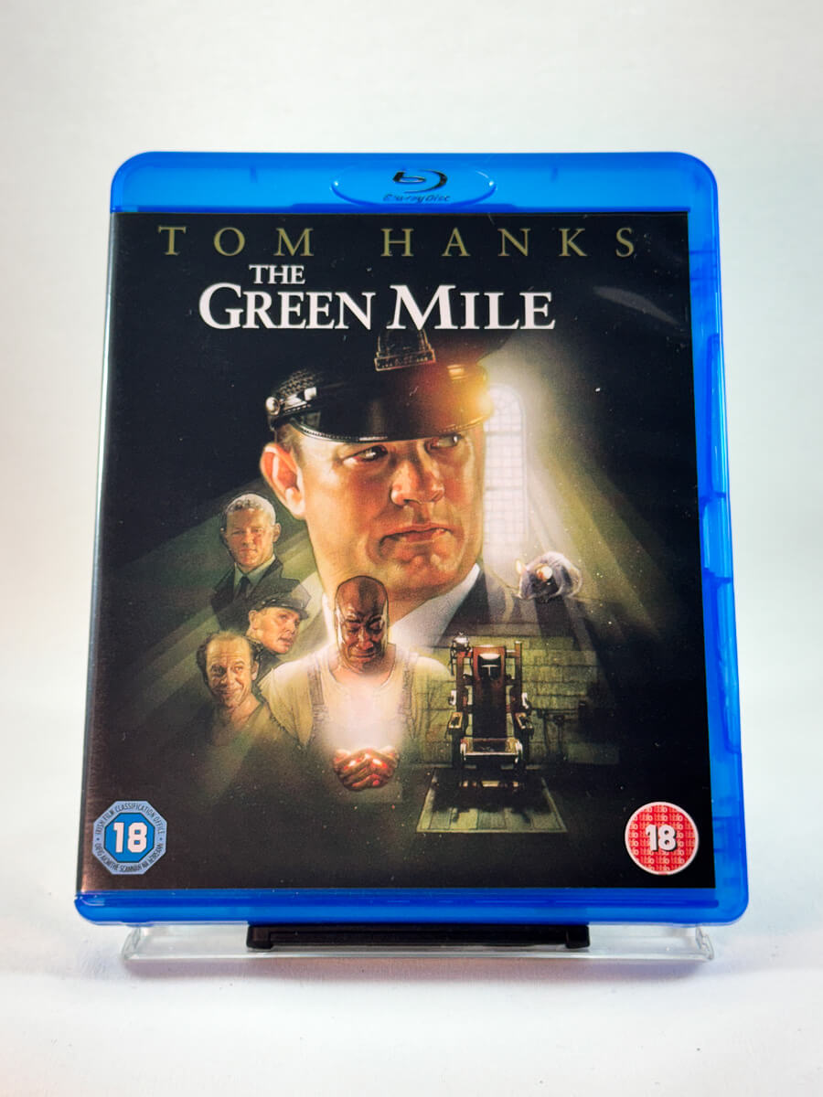 The Green Mile – forside av Blu-ray-cover, prisbelønt drama med Tom Hanks, bruktfilm hos Brukbar Film