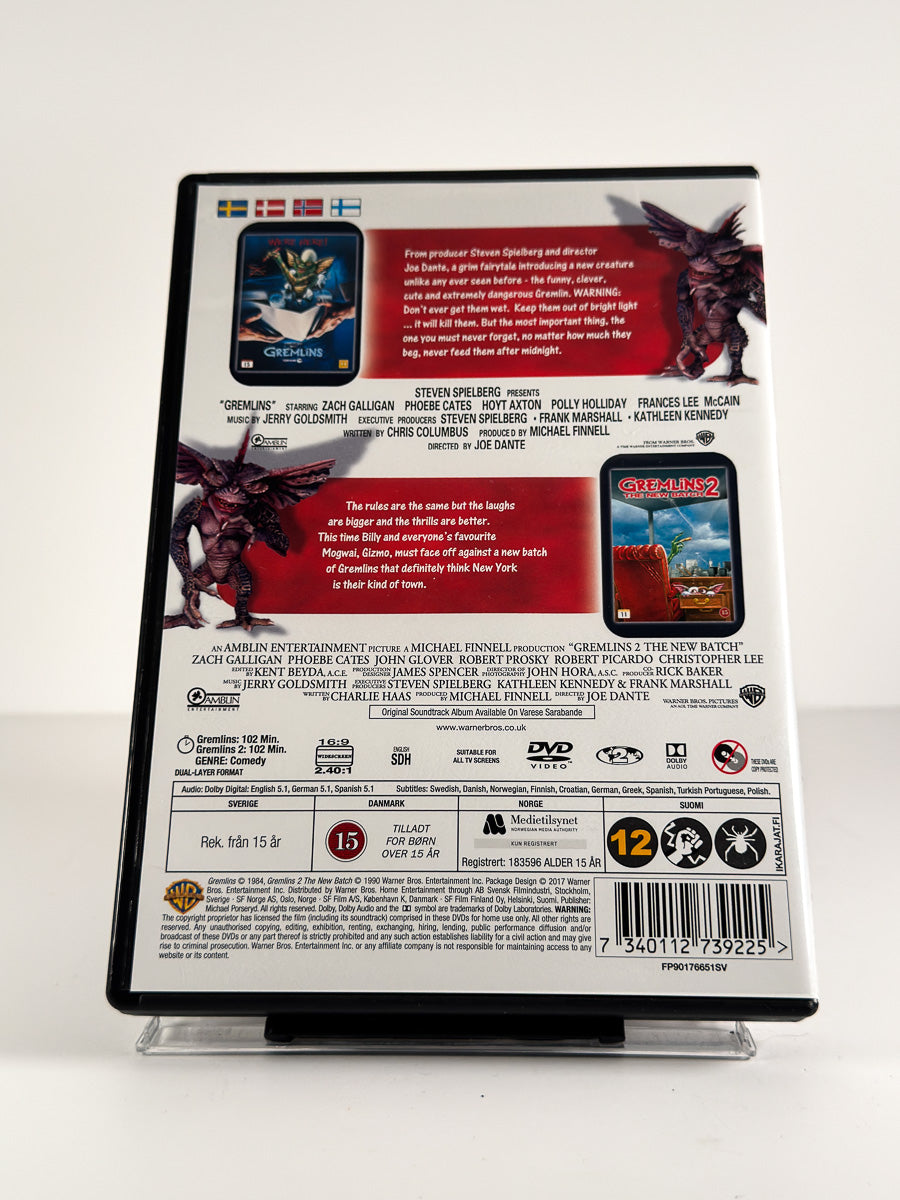 Bakside av cover til The Gremlins Collection på DVD