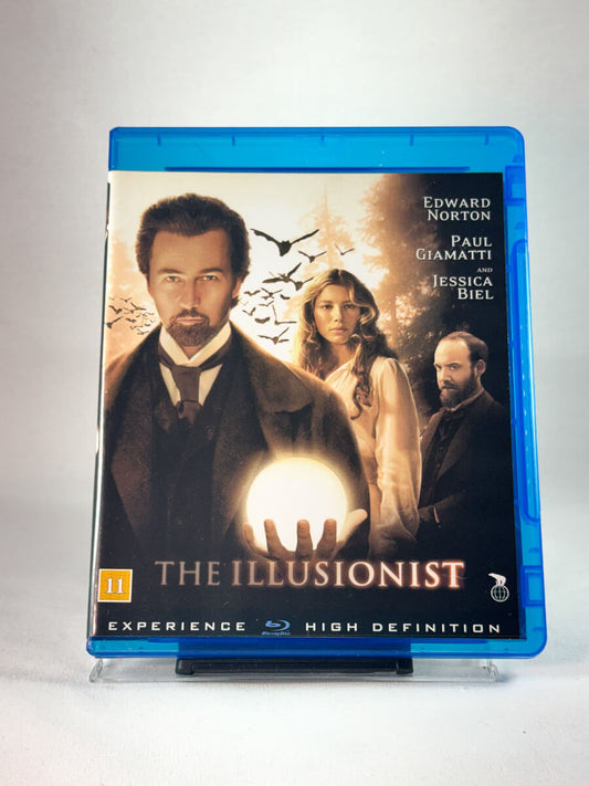 Forside av cover til The Illusionist, brukt Blu-ray hos Brukbar Film