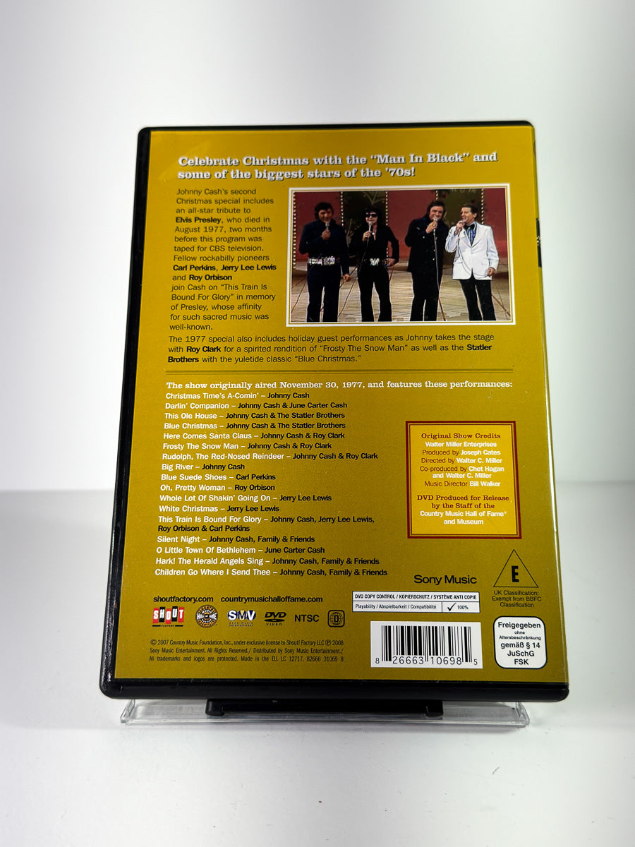 Bakside av cover til The Johnny Cash Christmas Special 1977 på DVD