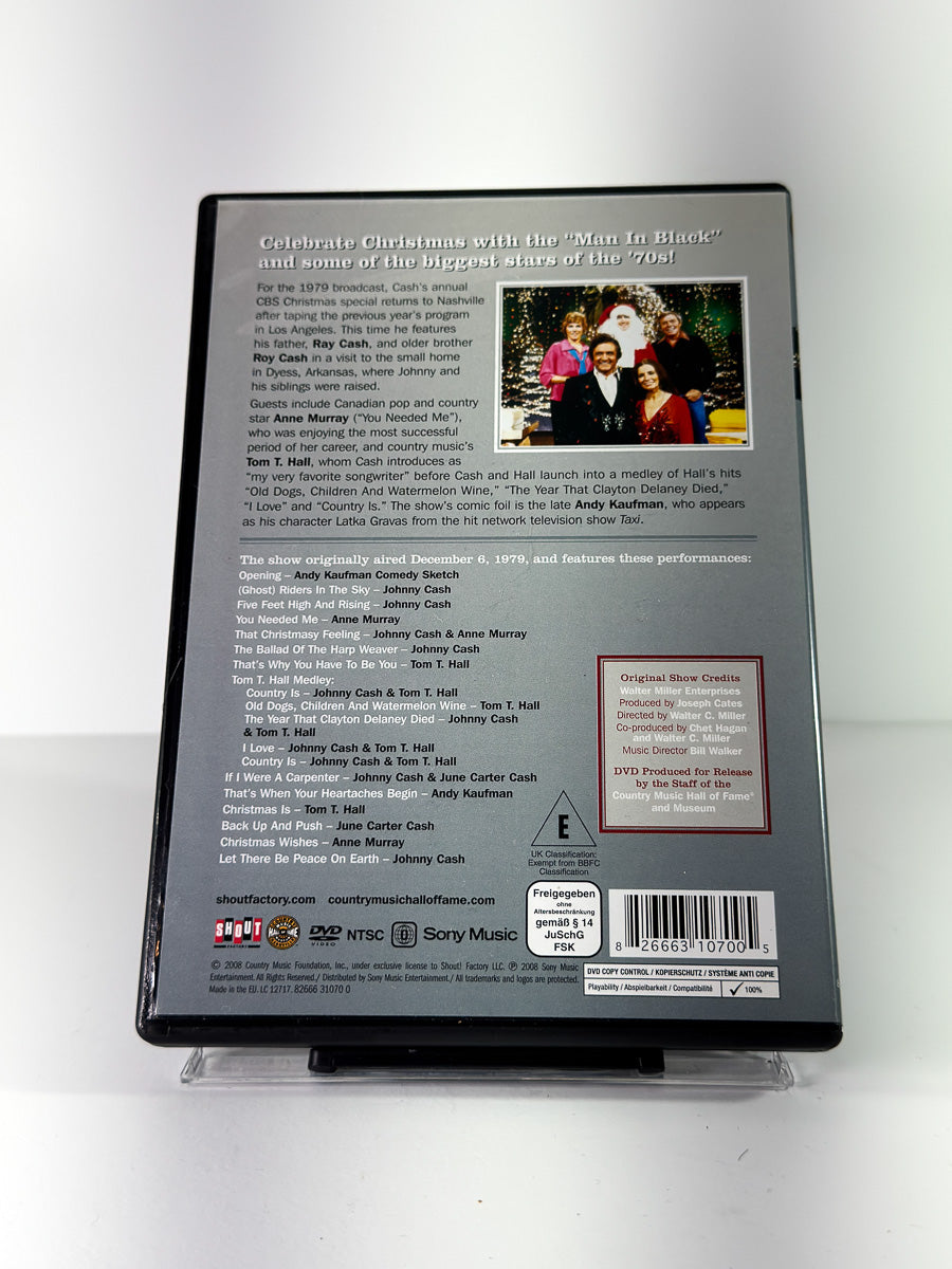 Bakside av cover til The Johnny Cash Christmas Special 1979 på DVD