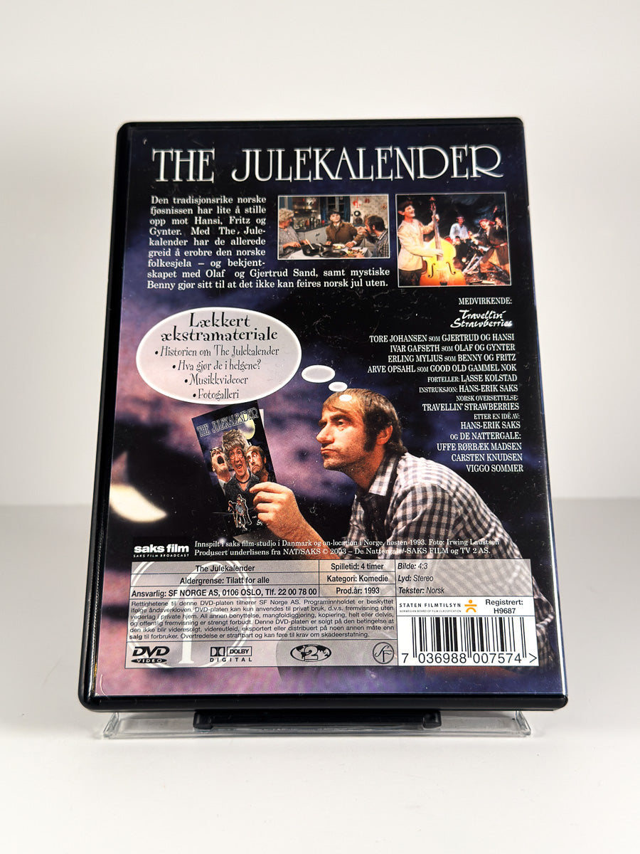 Bakside av cover til The Julekalender på DVD