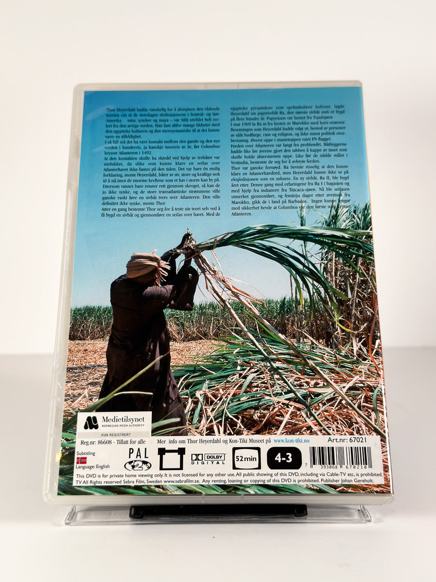 Bakside av cover til The Kon-Tiki Man – Reeds in the Wind på DVD