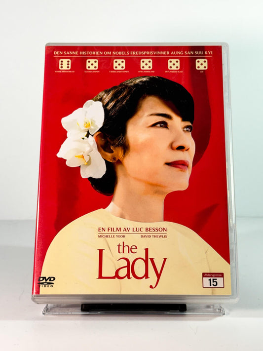 Forside av cover til the lady, bruktfilm hos nettbutikken Brukbar Film