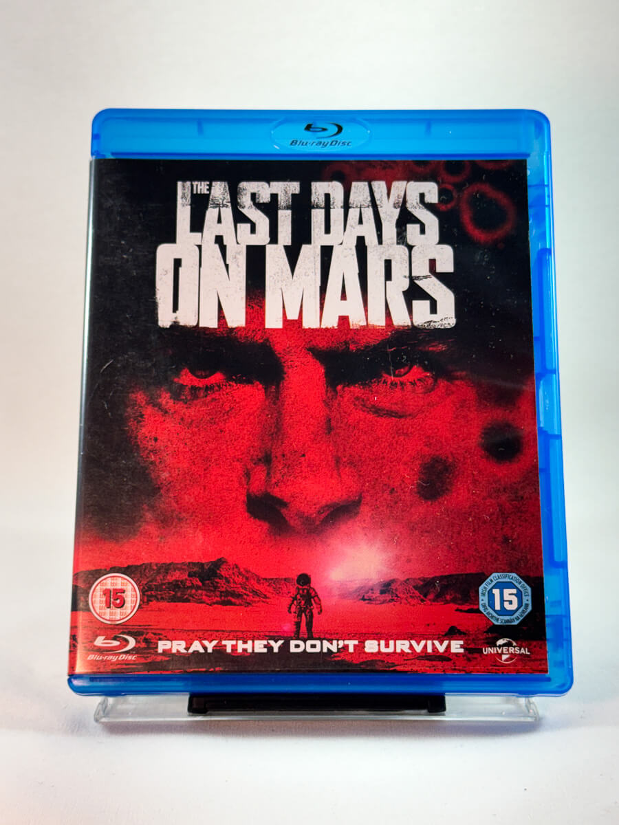 Forside av cover til The Last Days on Mars, bruktfilm hos nettbutikken Brukbar Film