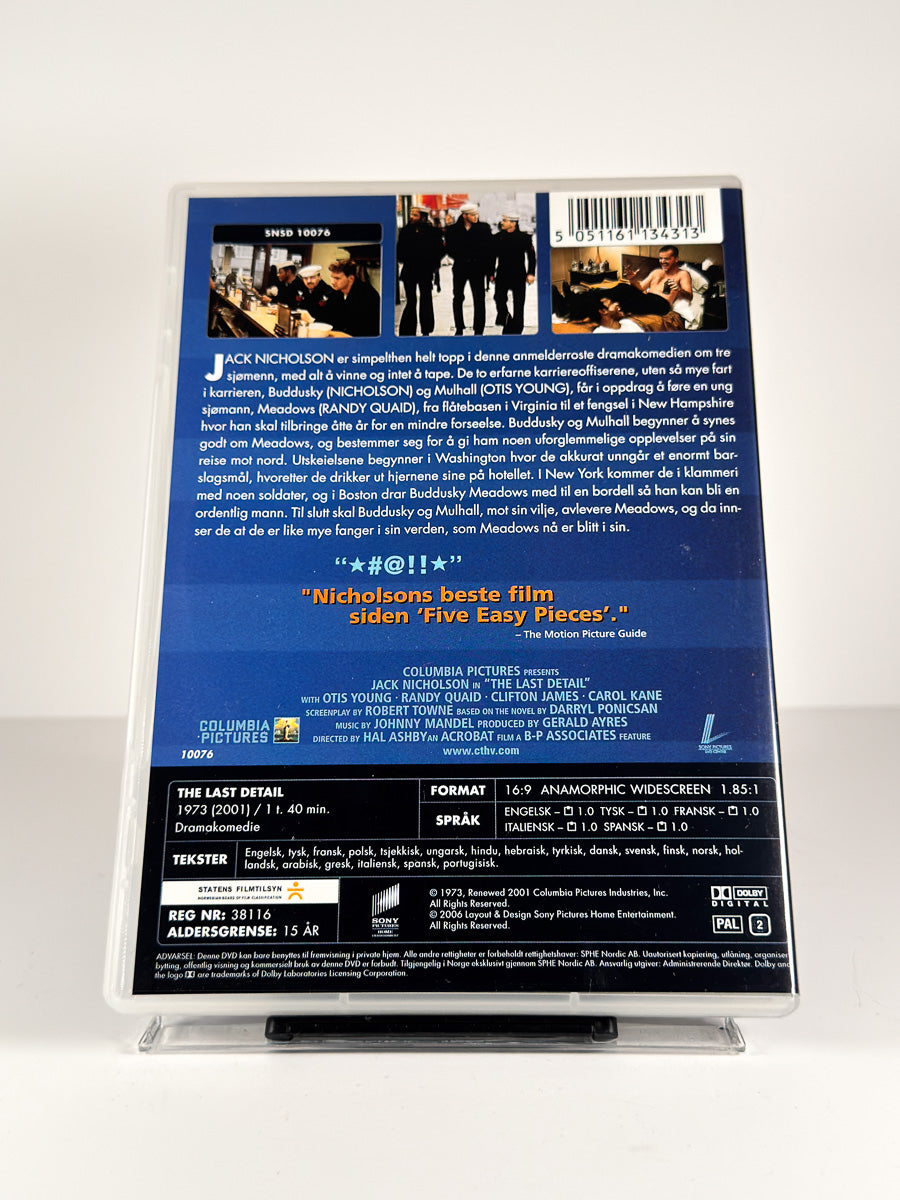 Bakside av cover til The Last Detail på DVD