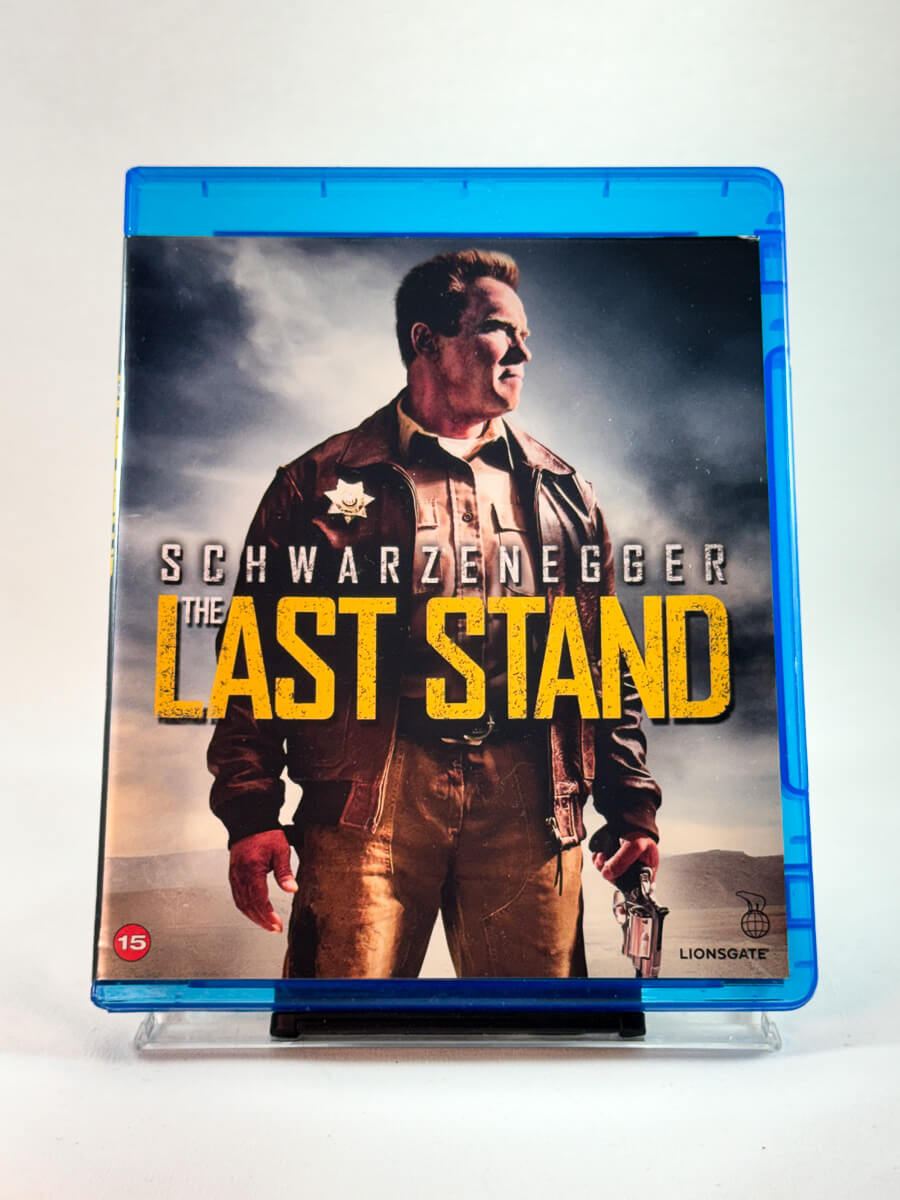 The Last Stand – forside av Blu-ray-cover, actionfilm med Arnold Schwarzenegger, bruktfilm hos Brukbar Film