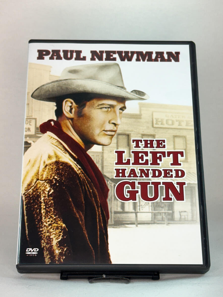 Forside av DVD-cover til The Left Handed Gun, bruktfilm på DVD hos Brukbar Film