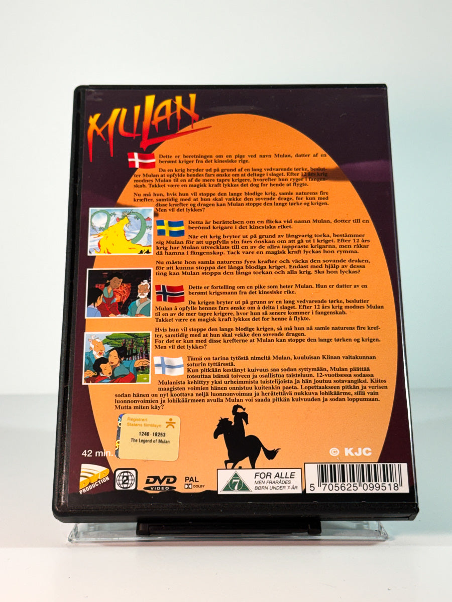 Bakside av cover til The Legend of Kylian, bruktfilm på DVD hos Brukbar Film