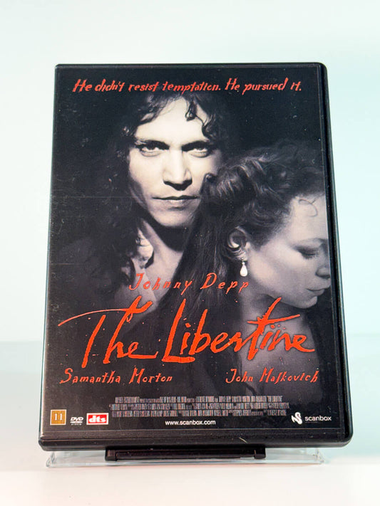 Forside av cover til The Libertine, brukt DVD hos Brukbar Film