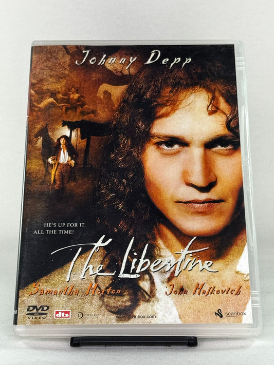DVD-cover-forside til filmen The Libertine – Brukt DVD fra nettbutikken Brukbar Film