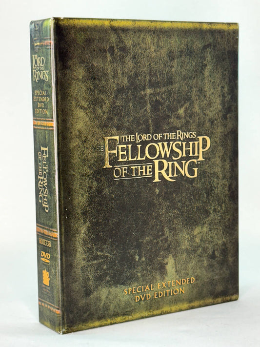 Forside av DVD-cover til filmen The Lord of the Rings: The Fellowship of the Ring, special extended edition – bruktfilm hos nettbutikken Brukbar Film
