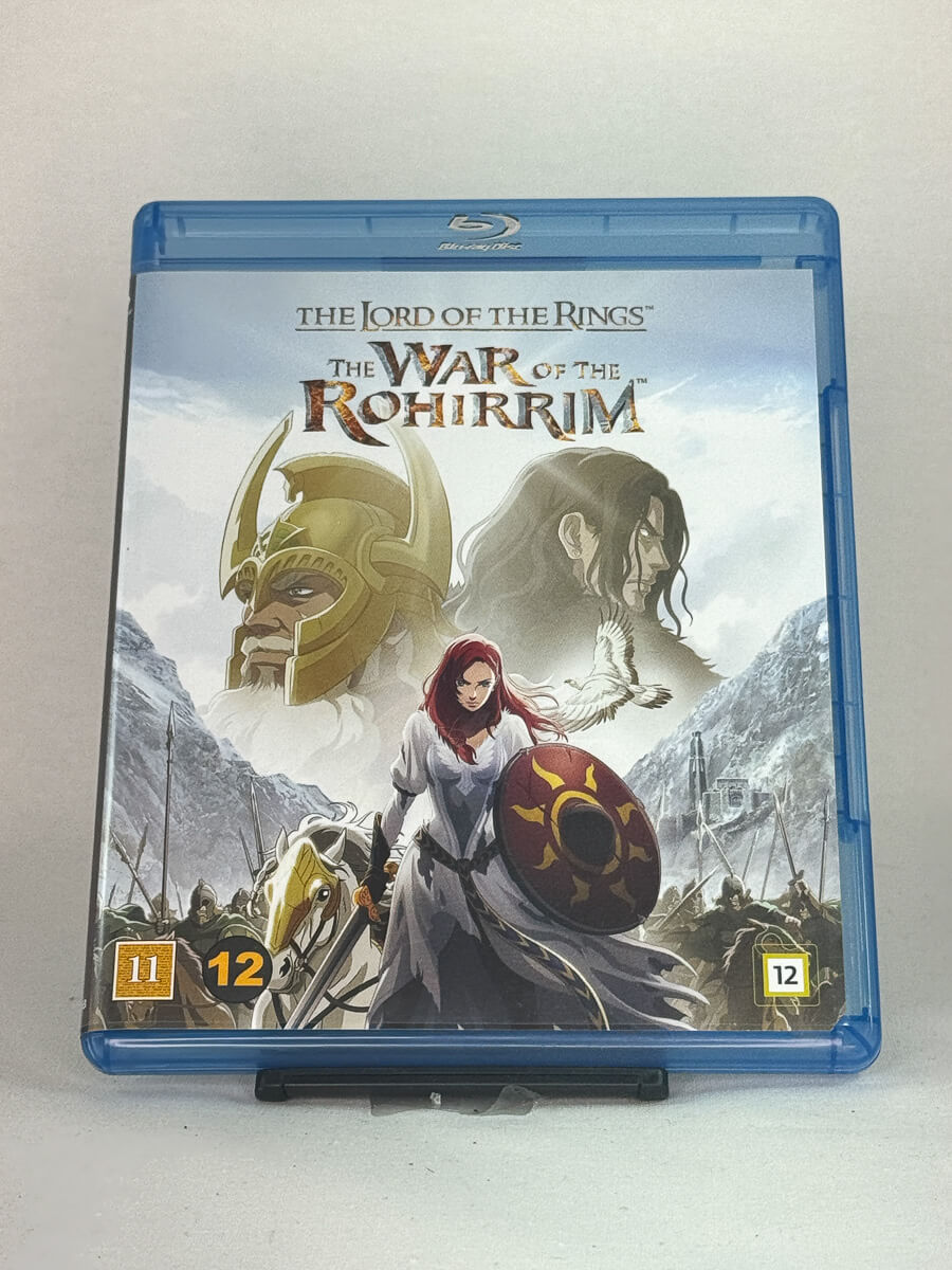 Forside av Blu-ray-cover til The Lord of the Rings: The War of the Rohirrim – brukt animasjonsfilm fra Ringenes Herre-universet, hos Brukbar Film