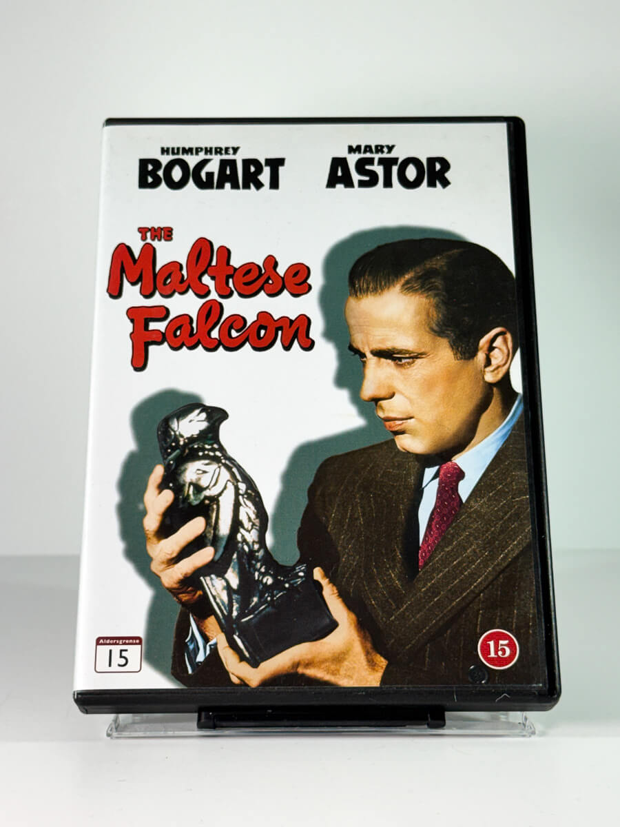 Forside av cover til The Maltese Falcon, brukt DVD hos Brukbar Film