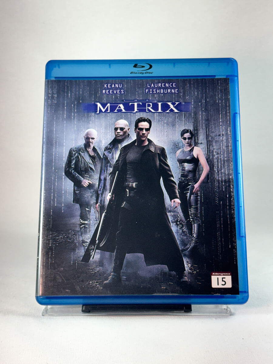 Forside av cover til The Matrix, brukt Blu-ray hos Brukbar Film