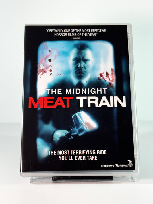 Forside av cover til The Midnight Meat Train, bruktfilm hos nettbutikken Brukbar Film