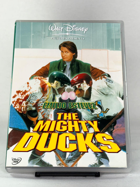 DVD-cover-forside til filmen The Mighty Ducks – Brukt DVD fra nettbutikken Brukbar Film