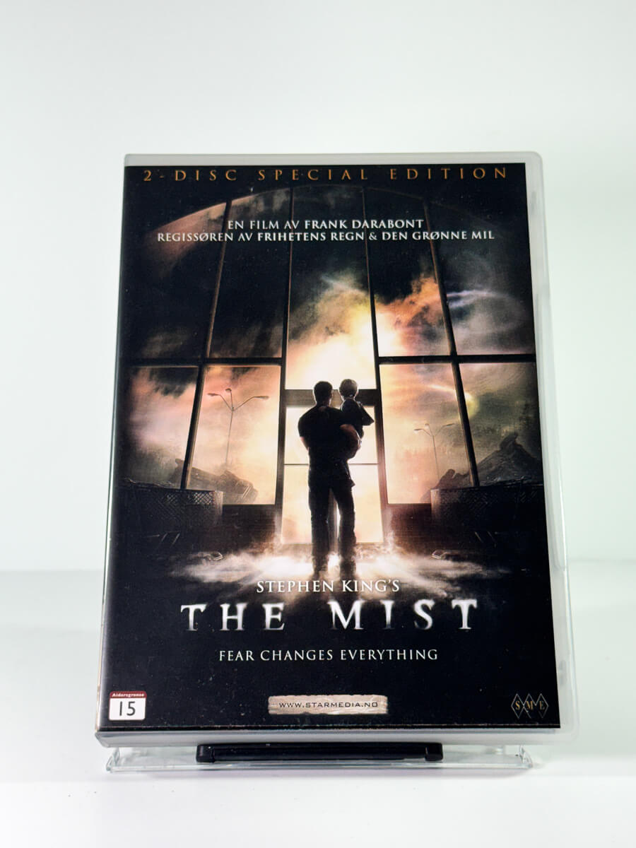 Forside av cover til the mist, bruktfilm på DVD hos Brukbar Film