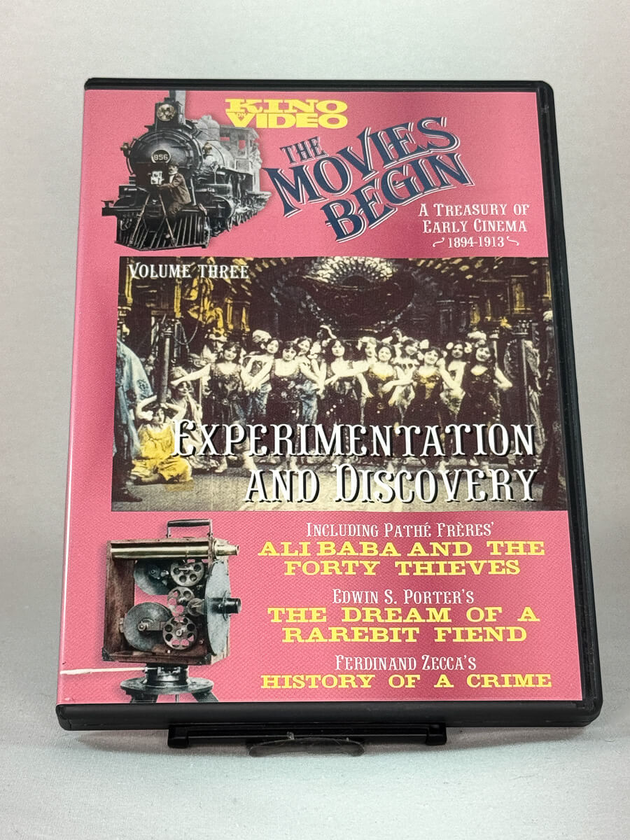 Forside av DVD-cover til The Movies Begin Vol. 3 – Experimentation and Discovery, brukt DVD tilgjengelig hos Brukbar Film