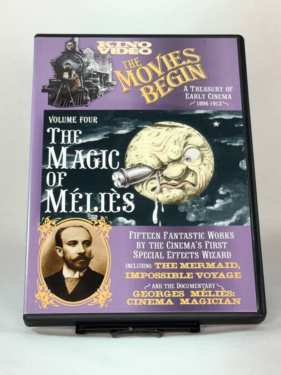Forside av DVD-cover til The Movies Begin Vol. 4 – The Magic of Méliès, brukt DVD fra Brukbar Film