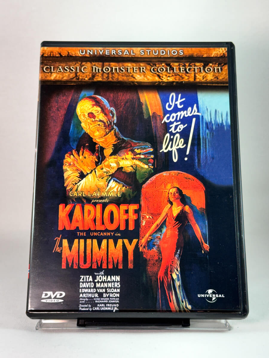 Forside av cover til The Mummy, brukt original DVD hos Brukbar Film