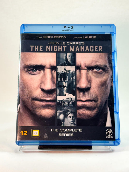 Forside av Blu-ray-cover til The Night Manager – The Complete Series, brukt Blu-ray hos Brukbar Film