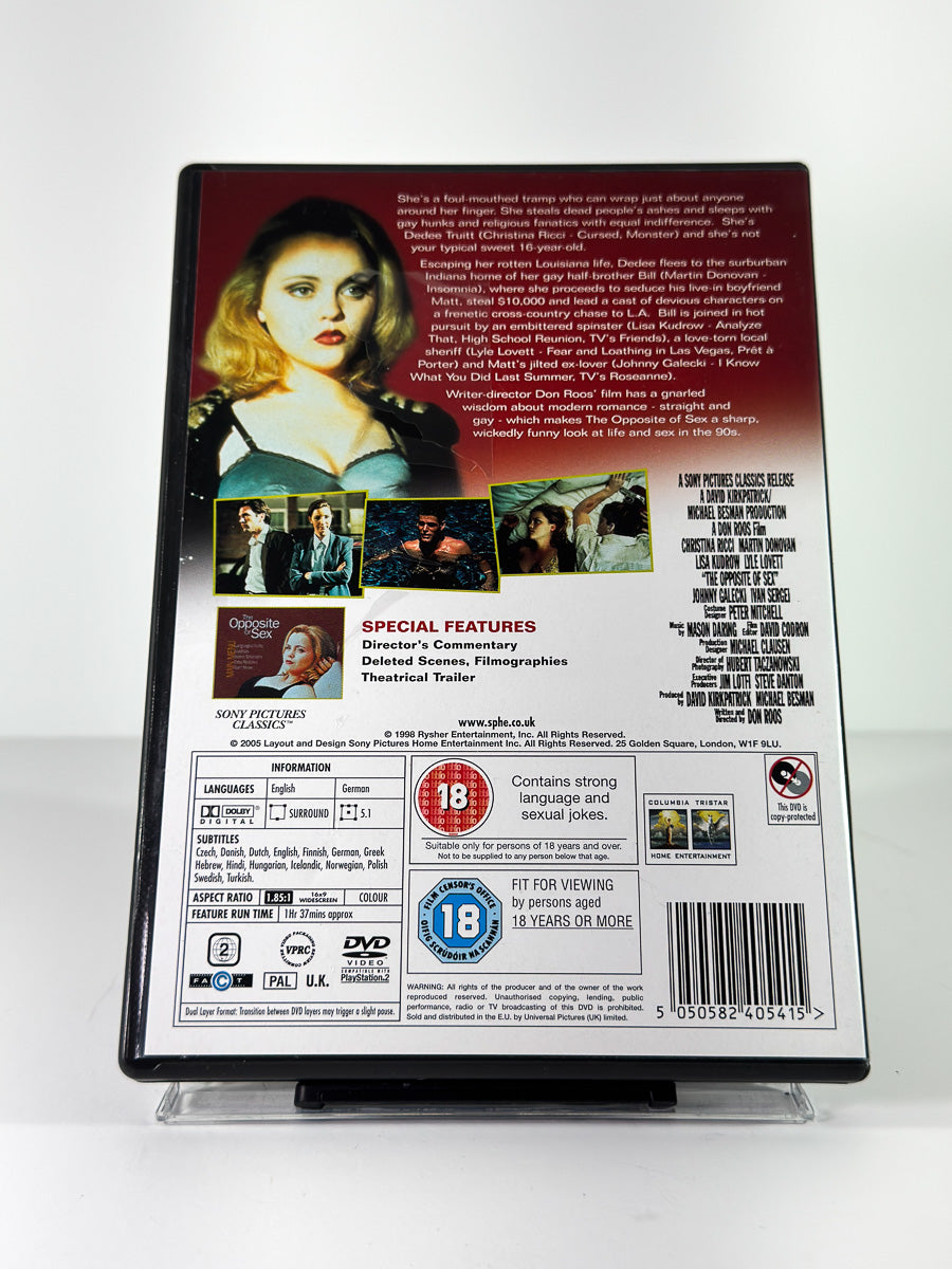 Bakside av cover til The Opposite of Sex på DVD