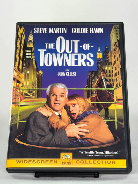 DVD-cover-forside til The Out-of-Towners – brukt komedie på DVD, kjøp originale filmer hos Brukbar Film
