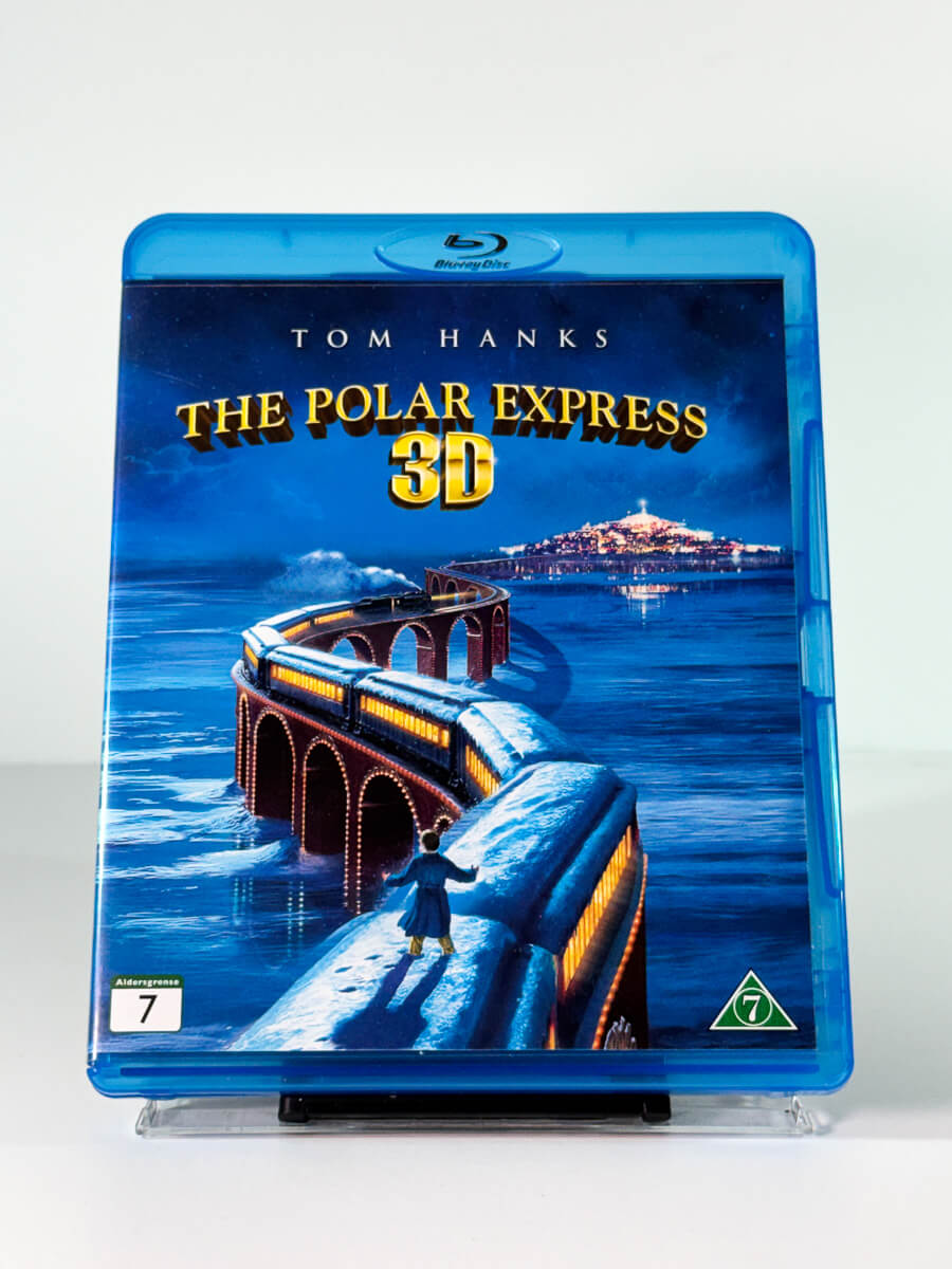 Forside av cover til The Polar Express 3D på Blu-ray, bruktfilm hos Brukbar Film
