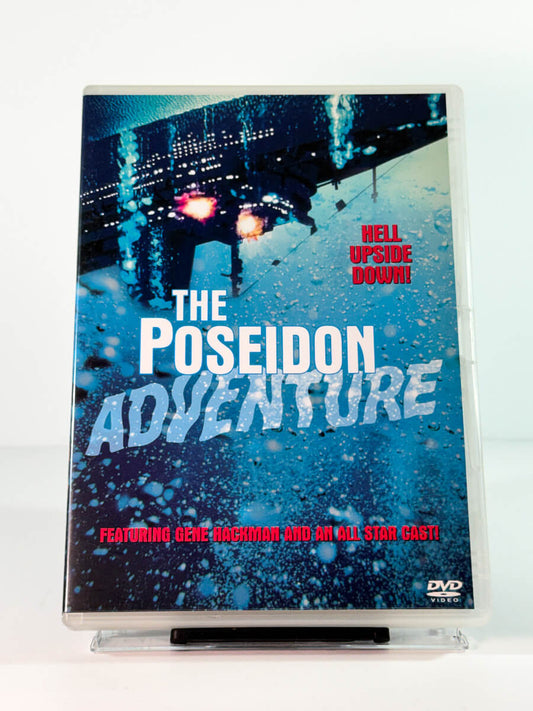 Forside av cover til the poseidon adventure, brukt DVD hos Brukbar Film