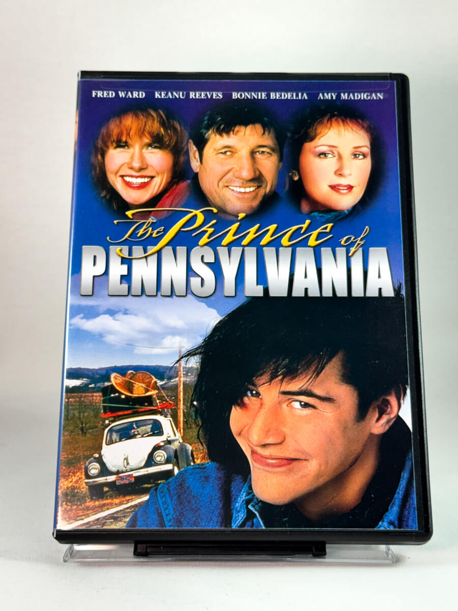 The Prince of Pennsylvania – forside av DVD-cover, amerikansk dramakomedie fra 1988 med Keanu Reeves, brukt DVD hos Brukbar Film