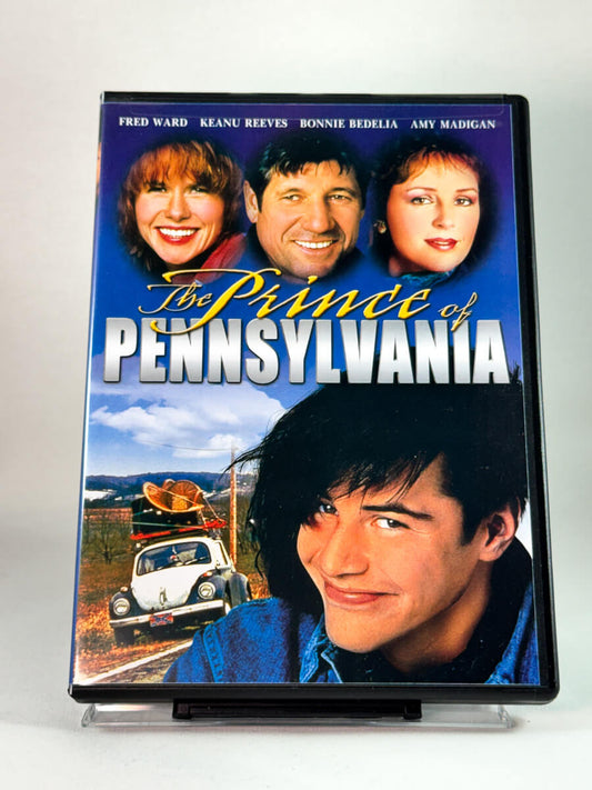 The Prince of Pennsylvania – forside av DVD-cover, amerikansk dramakomedie fra 1988 med Keanu Reeves, brukt DVD hos Brukbar Film