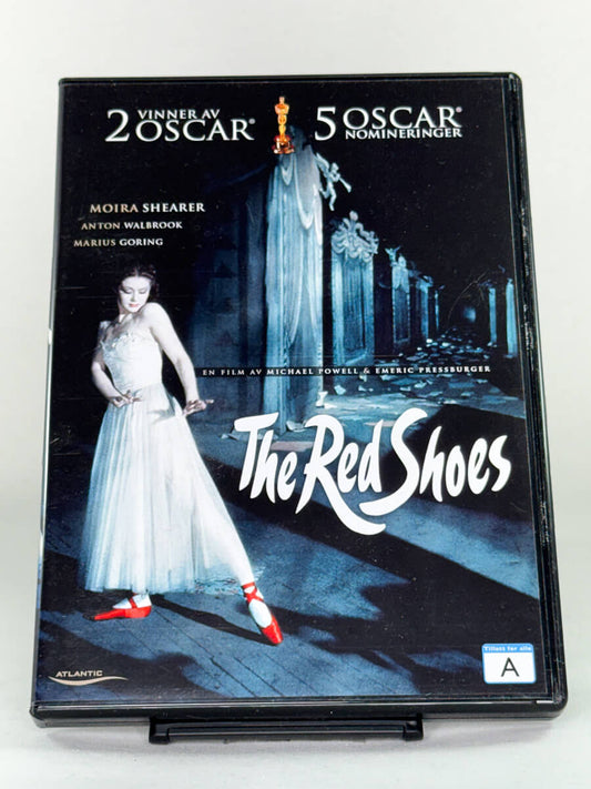 Forside av DVD-cover til The Red Shoes – brukt klassiker på film, kjøp originale DVD-filmer hos Brukbar Film