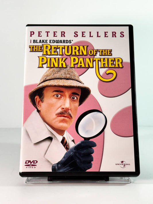 Forside av cover til The Return of the Pink Panther, brukt DVD hos Brukbar Film