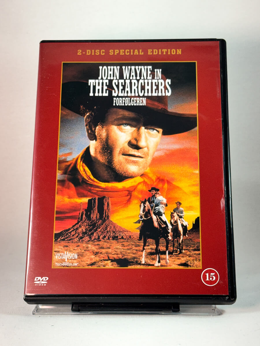 Forside av cover til The Searchers – Forfølgeren, brukt DVD hos Brukbar Film