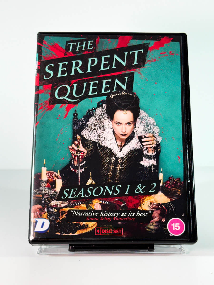 Forside av cover til The Serpent Queen – Seasons 1 & 2, bruktfilm hos nettbutikken Brukbar Film